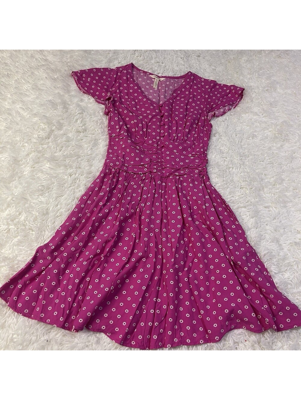 Matilda Jane Women's Fuchsia Floral Dress Size Small
